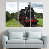 Пътнически влак музей - картина пано за стена - Thumbnail 2