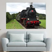 Пътнически влак музей - картина пано за стена - Thumbnail 1