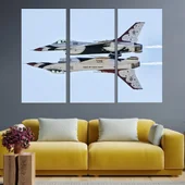 Военни самолети на авиошоу - картина пано за стена - Thumbnail 2