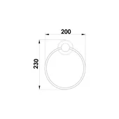 Закачалка за хавлии тип ринг Сахара ICA 2305 INTER CERAMIC - Thumbnail 3