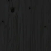 2-местна градинска пейка, черна, 203,5x44x45 см, бор масив - VL824022 - Thumbnail 7