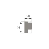 Декоративен перваз 32x20 мм 2 м E-44 Lux MARBET DESIGN - Thumbnail 2