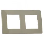 Двойна рамка за ел. ключове и контакти цвят кафе Legrand Niloe - Thumbnail 1