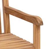 Градинска пейка Кафяво 228 x 60 x 90 см Тиково дърво масив - VL42001967 - Thumbnail 5