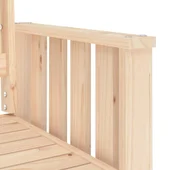 Градинска пейка с маса, 2-местна, масивна чамова дървесина - VL825149 - Thumbnail 6