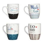 Комплект порцеланови чаши с послания 4 бр. - Thumbnail 2