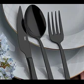 Комплект прибори 18 части черен мат Istanbul HIRA - Thumbnail 2