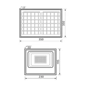 LED прожектор 60 W 6400К 550 lm Isola VIVALUX - Thumbnail 2