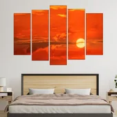 Оранжев изгев - картина пано за стена - Thumbnail 3
