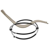 Шезлонг за деца, стомана, таупе - Thumbnail 3