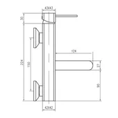 Стенен смесител за баня Куарто - INTER CERAMIC - Thumbnail 2