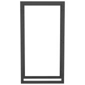 Стойка за дърва за огрев, черен мат, 50x28x94 см, стомана - Thumbnail 3