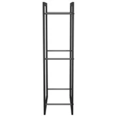 Стойка за дърва за огрев, черен мат, 50x28x94 см, стомана - Thumbnail 4