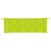 Възглавница за пейка яркозелена 150x50x7 см оксфорд плат - VL314967 - Thumbnail 4