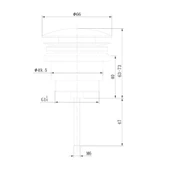 Клик сифон за мивка хром P62 FORMA VITA - Thumbnail 2