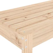 Градинска пейка, 110x38x45 см, борово дърво масив - VL825093 - Thumbnail 6