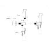 Месингов смесител за вграждане- icf 3317 - Thumbnail 4