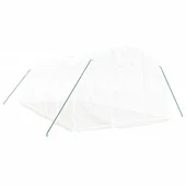 Оранжерия със стоманена рамка бяла 18 м² 6x3x2 м - Thumbnail 2