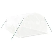 Оранжерия със стоманена рамка бяла 18 м² 6x3x2 м - Thumbnail 5