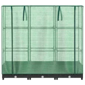 Повдигната леха с покривало, 120x40x123 см - Черен сандък - Thumbnail 4