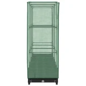 Повдигната леха с покривало, 120x40x123 см - Черен сандък - Thumbnail 5