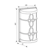Влагозащитен аплик Dakar 1xЕ27 черен IP44 VIVALUX - Thumbnail 2
