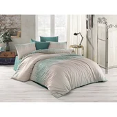 Двоен спален комплект 4 части 100% памук Зелени точки ZAMBAK - Thumbnail 2