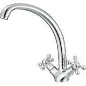 Месингов смесител за кухненски умивалник Ретро, стоящ - Thumbnail 1