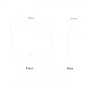 Огледало за баня с LED осветление 80 см Лейла INTER CERAMIC - Thumbnail 2