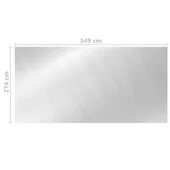 Покривало за басейн, сребристо, 549x274 см, PE - Thumbnail 5