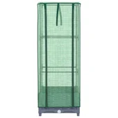 Повдигната леха с покривало, 40x40x123 см -  синьо сив сандък - Thumbnail 4