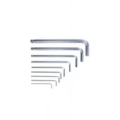 Средни шестограми за работа под ъгъл 9 бр. 1.5-10 мм CR-V Topmaster - Thumbnail 3