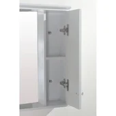 Горен огледален шкаф за баня с LED 70х13х55см бял INTER CERAMIC - Thumbnail 4