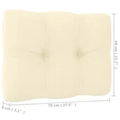 Градински комплект с кремав възглавници 2 части бор - Thumbnail 9