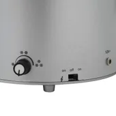 Коледна елха с валящ сняг и основа от чадър, бяла, 75 см - Thumbnail 9