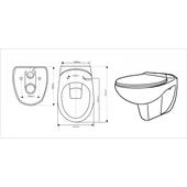 Комплект структура за вграждане стенна с тоалетна чиния INTER CERAMIC - Thumbnail 3