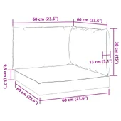 Палетни възглавници, 3 бр, антрацит, Оксфорд плат - Thumbnail 10