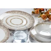 Порцеланов сервиз за хранене 24 части Ирис FARIKA - Thumbnail 5