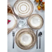 Порцеланов сервиз за хранене 24 части Ирис FARIKA - Thumbnail 2