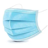 Санитарна трислойна маска с ластик 50 бр. - Thumbnail 1