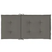 Възглавници за столове 2 бр меланж тъмносиви 100x50x4 см плат - VL4002448 - Thumbnail 7