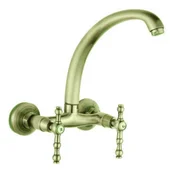 Античен висок стенен смесител за кухня Сайлор старо злато INTER CERAMIC - Thumbnail 1