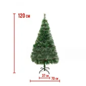Коледна зелена елха с бели връхчета 120 см - Thumbnail 4