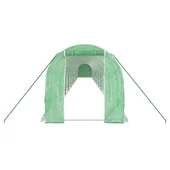 Оранжерия със стоманена рамка зелена 44 м² 22x2x2 м - Thumbnail 3