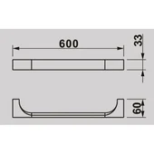 Поставка за хавлия 60 см Ерин INTER CERAMIC - Thumbnail 2