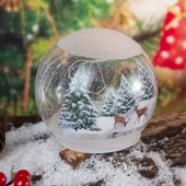 Светеща коледна топка Зимна картина - Thumbnail 3