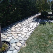 Декоративен речен плосък камък сив - Thumbnail 4