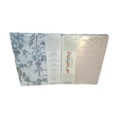 Единичен спален комплект 3 части Сини цветя ANATOLIA TEX - Thumbnail 3