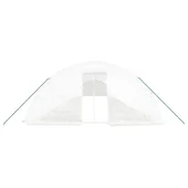 Оранжерия със стоманена рамка бяла 100 м² 20x5x2,3 м - Thumbnail 3