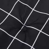 Възглавници за столове шезлонги 2 бр черно каре Оксфорд плат - VL362000 - Thumbnail 9